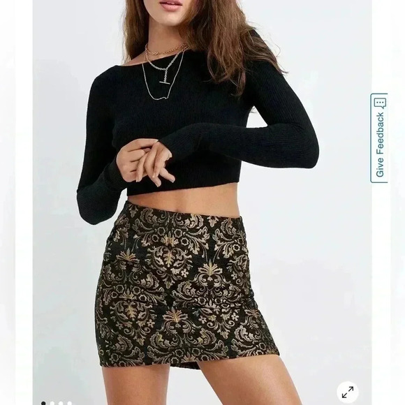 URBAN OUTFITTERS UO Colin Jacquard Mini Skirt SIZE SMALL - Picture 1 of 6